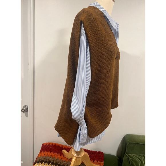 Womens Nasty Gal Minimalist Oversized Sweater Vest V Neck Tunic Long Pullover S - Picture 4 of 8